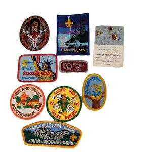 Boy Scout Patches Vintage 1990s BSA Scouting Patch Lot Unused Sew On Webelos Pin